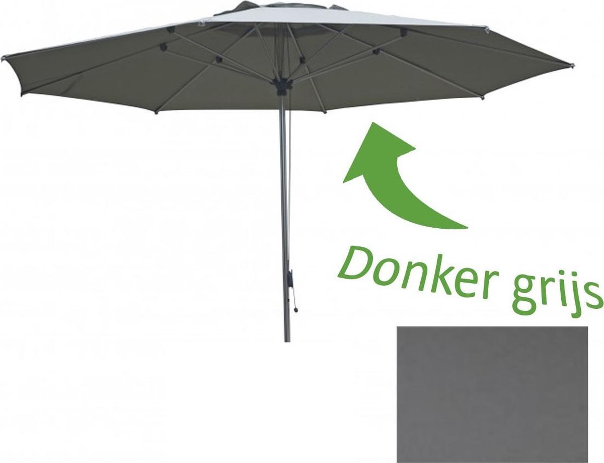 Borek - Detroit Geannodiseerd Alu dia. 350 cm Donkergrijs