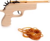Pistolet en bois avec élastique