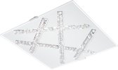 EGLO Sorrenta - Wand/Plafondlamp - LED - 290X290mm. - Glas, Kristal - Wit, Helder