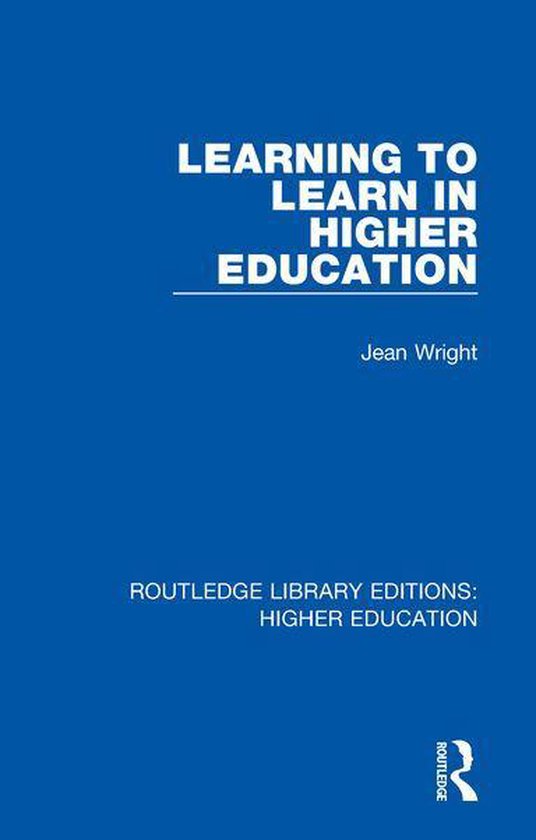 Routledge Library Editions: Higher Education - Learning to L ... - cover