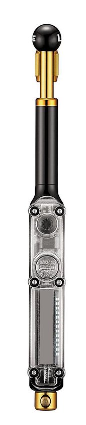 Lezyne Digital Shock Drive - Minipomp - Inclusief digitale drukmeter - Zwart/Goud - Lezyne