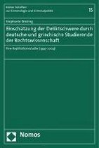 Einschätzung der Deliktschwere durch deutsche und griechische Studierende der Rechtswissenschaft