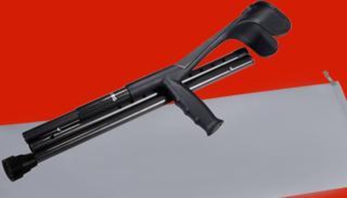 Goedkoopste Per set | Zwart | Opvouwbare Carbon Krukken / Loopkrukken / Elleboogkrukken | Anatomsiche Softgrip handvatten & gratis opbergtassen