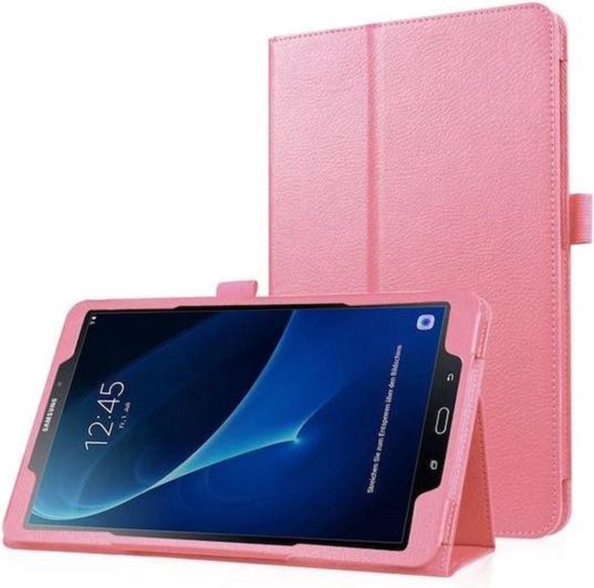 geschikt voor Samsung Tab A 10.1 PU leren hoes book cover roze T580 T585