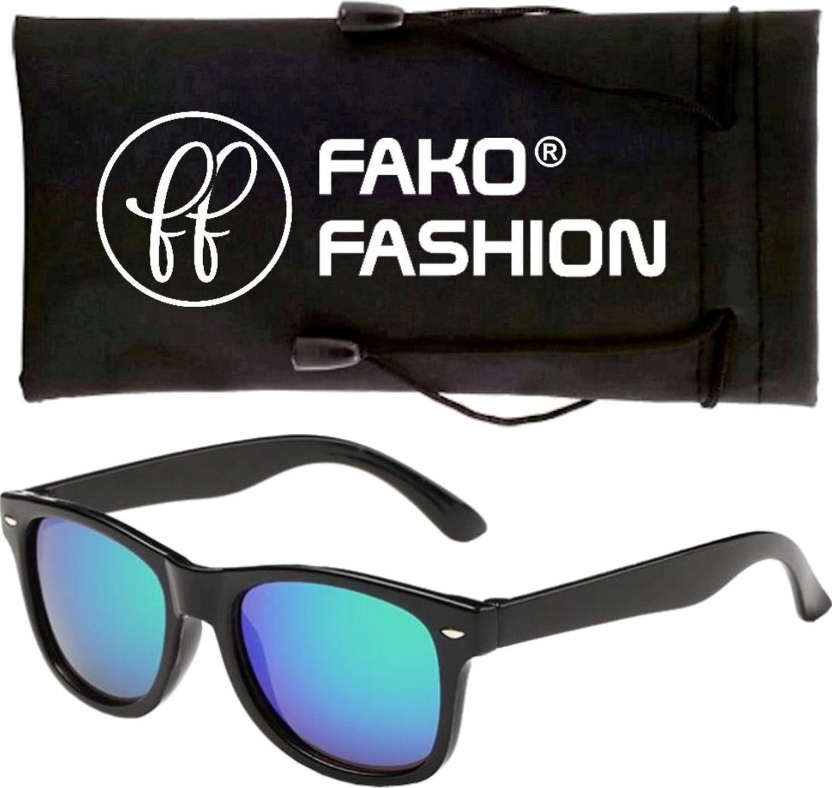 Fako Fashion® - Zonnebril - Kids - Spiegel Groen