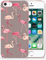 iPhone SE | 5S Uniek TPU Hoesje Flamingo