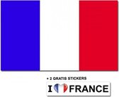 Franse vlag + 2 gratis stickers