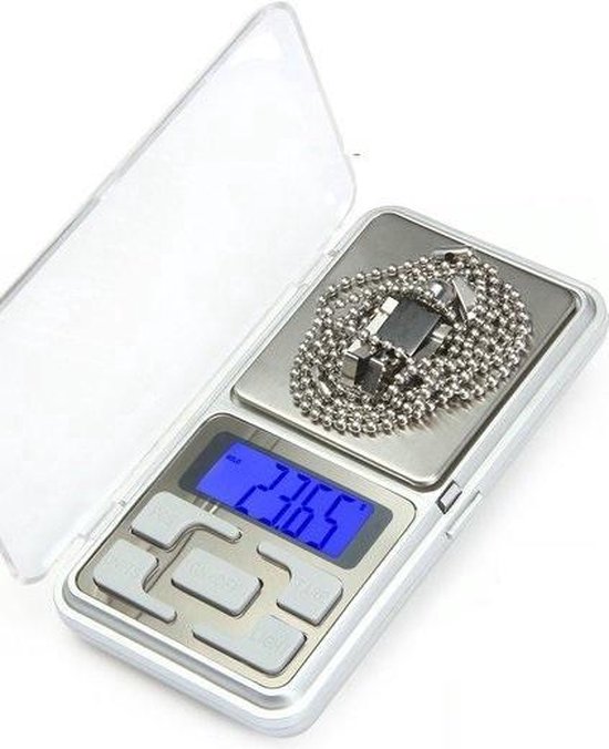 Professionele Digitale Pocket Weegschaal - 0,01 tot 200 Gram | bol.com