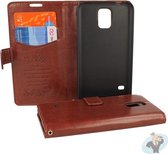 Samsung Galaxy S5 Portemonnee Hoesje - Classic Style Bruin
