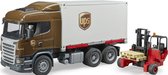Scania R-Serie UPS Vrachtwagen | Met Heftruck Bruder