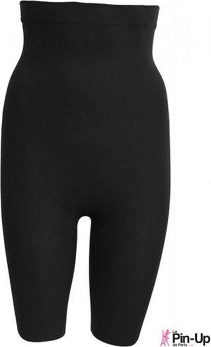 Goedkoopste Anti Cellulite Hoge afslankbroek (basic) - Pin Up de Paris - XL - Zwart