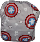 Exclusief!! Wasbare Zwemluier Groot Captain America