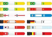12 x infoband mix van landen (voetbal)