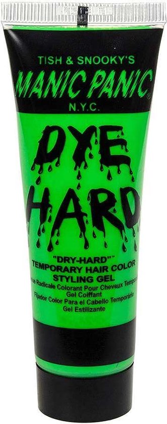Electric Neon UV, Dye Hard uitwasbare haarverf gel groen - Manic Panic | bol.com