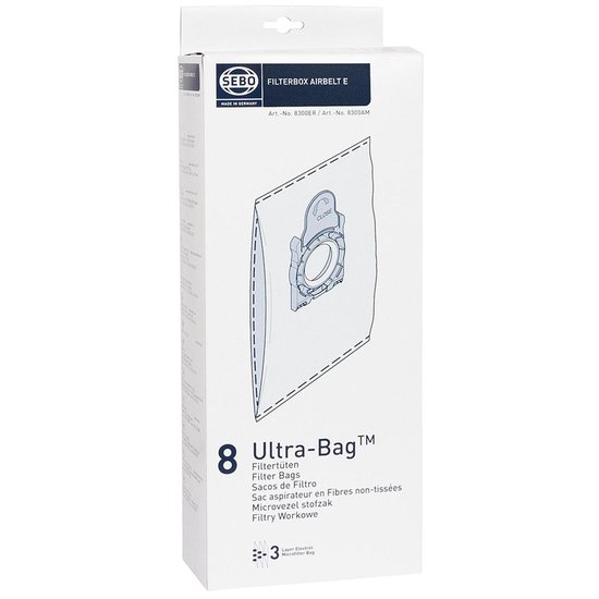 Sebo Stofzuigerzak Fleece E-serie 8 Stuks