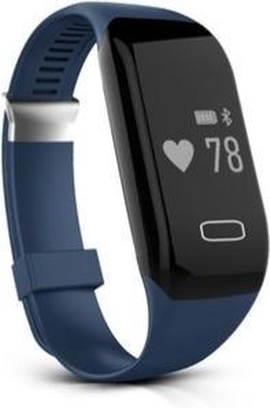 Activity tracker - met hartslagmeter - polsband - heart rate monitor -  blauw | bol.com