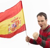 Spaanse Vlag met Vlaggenstok 60 x 90 cm