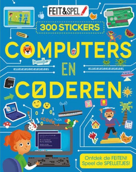 Afbeelding van het spel Kinderboeken Kinderboek Feit en spel. Computers en coderen (300 stickers)
