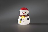 Konstsmide - LED sneeuwpop lichtsensor op batt - warwmit