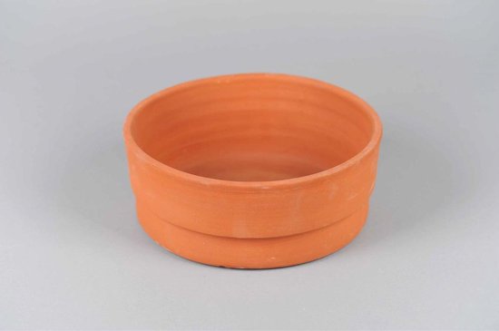Rasteli Bloempot-Schaal Potters clay Terracotta Bruin-Rood-Terracotta D 25  cm H 10 cm | bol.com