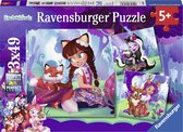 Ravensburger puzzel Enchantimals world - Drie puzzels - 49 stukjes - kinderpuzzel