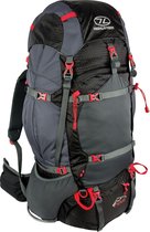 Highlander Ben Nevis - backpack - 85L - zwart/grijs/rood