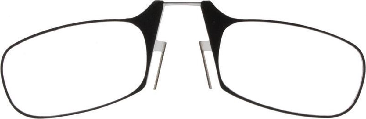 Icon Eyewear ZCB356 Travel Leesbril +1.50 - Mat zwart - Noseclip in platte hardcase