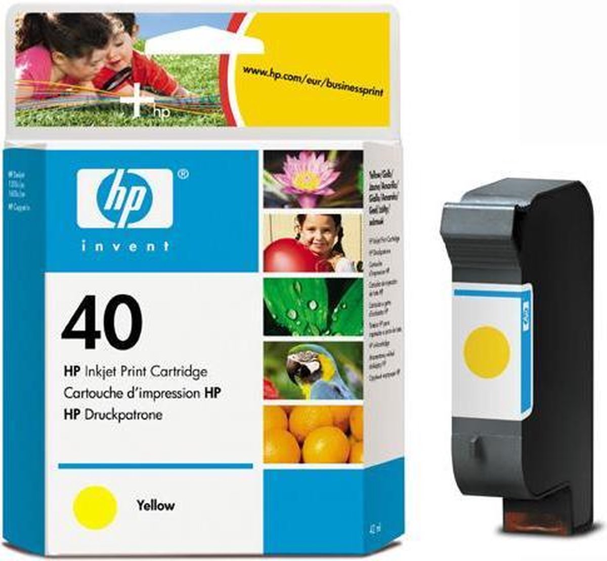HP Inktcartridge nummer 40 geel 51640YE