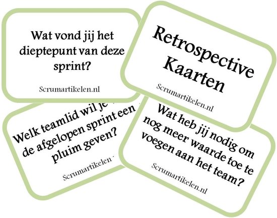 Afbeelding van het spel Scrum Retrospective Kaarten - Agile Evaluatie