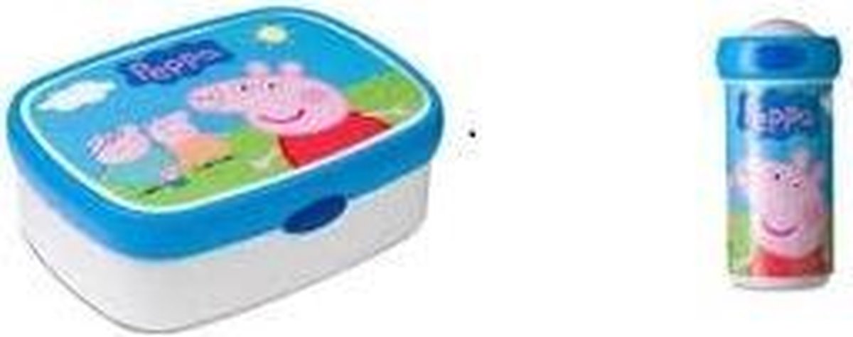 Peppa Pig Mepal Lunchbox en Schoolbeker, set van 2" | bol.com