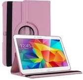 Samsung Galaxy Tab 4 10.1 Inch Hoes Cover 360 graden draaibare Case Licht Roze
