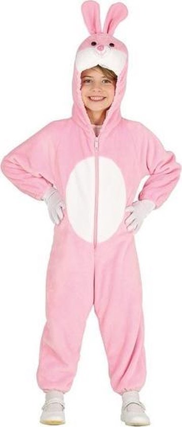 Algebra verbinding verbroken scheiden Paashaas onesie voor kinderen roze - dieren verkleedkleding konijn/haas 5-6  jaar (110-116) | bol.com