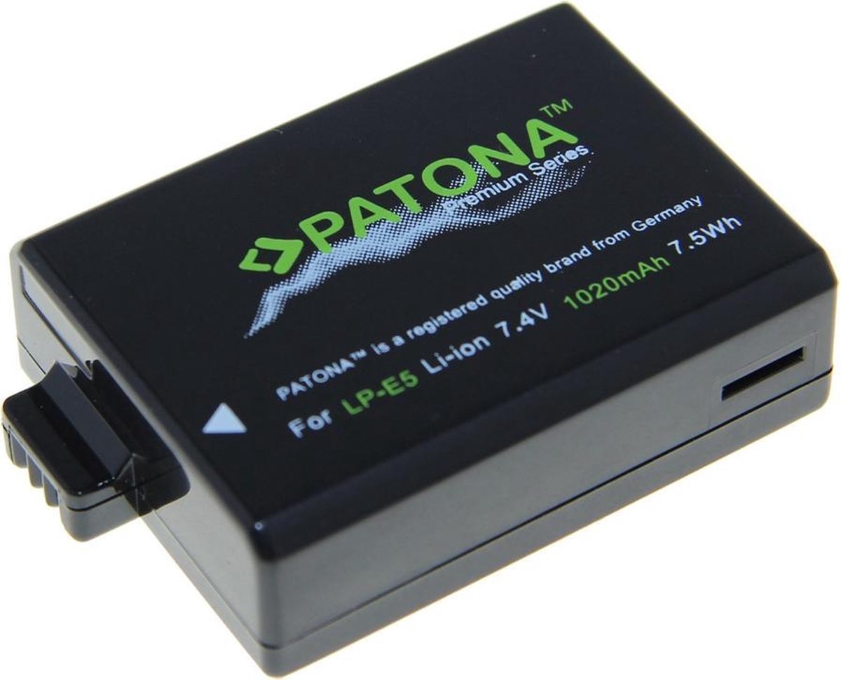 Canon LP-E5 accu Patona Premium 1020mAh