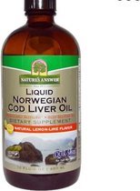 Noorse Vloeibare Levertraan Olie - 480 ml - Nature's Answer - Visolie - Voedingssupplement