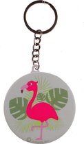 Lg-imports Sleutelhanger Flamingo Met Spiegel Groen 5,8 Cm