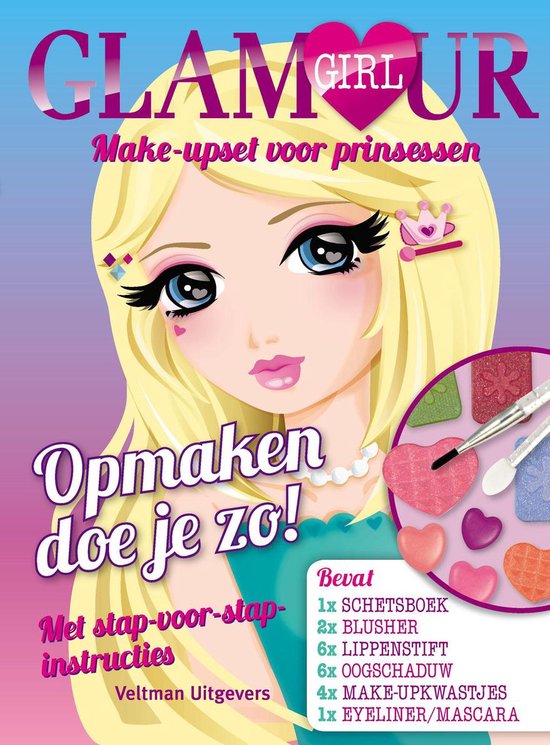 Cover van het boek 'Glamour girl make-upset voor prinsessen'