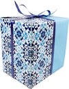 LOVLY® Cadeaupapier, 30cm, 200m, 80gr/m², Tiles, 696, hemelsblauw