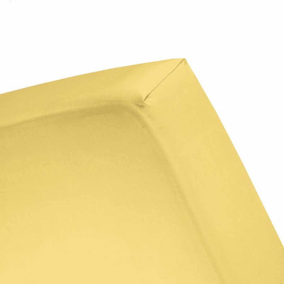 Damai - Hoeslaken (tot 25 cm) - Double Jersey - 180 x 220 - 200 x 200 cm - Lemon