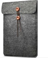 Vilten Laptop Sleeve "Envelop" Donkergrijs | Dække Covers
