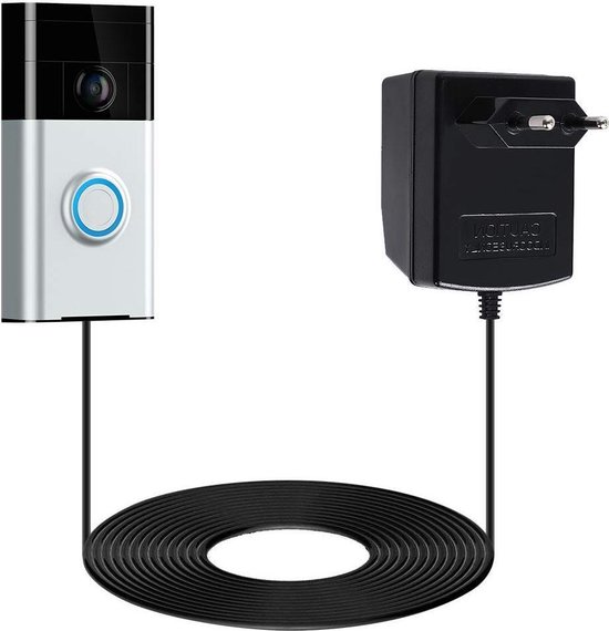 Somatische cel Veel geest Ring Video Deurbel Adapter / Voeding - AC18V 500mA - Shine/ Eken/ Doorguard  XS/ Qnect/... | bol.com