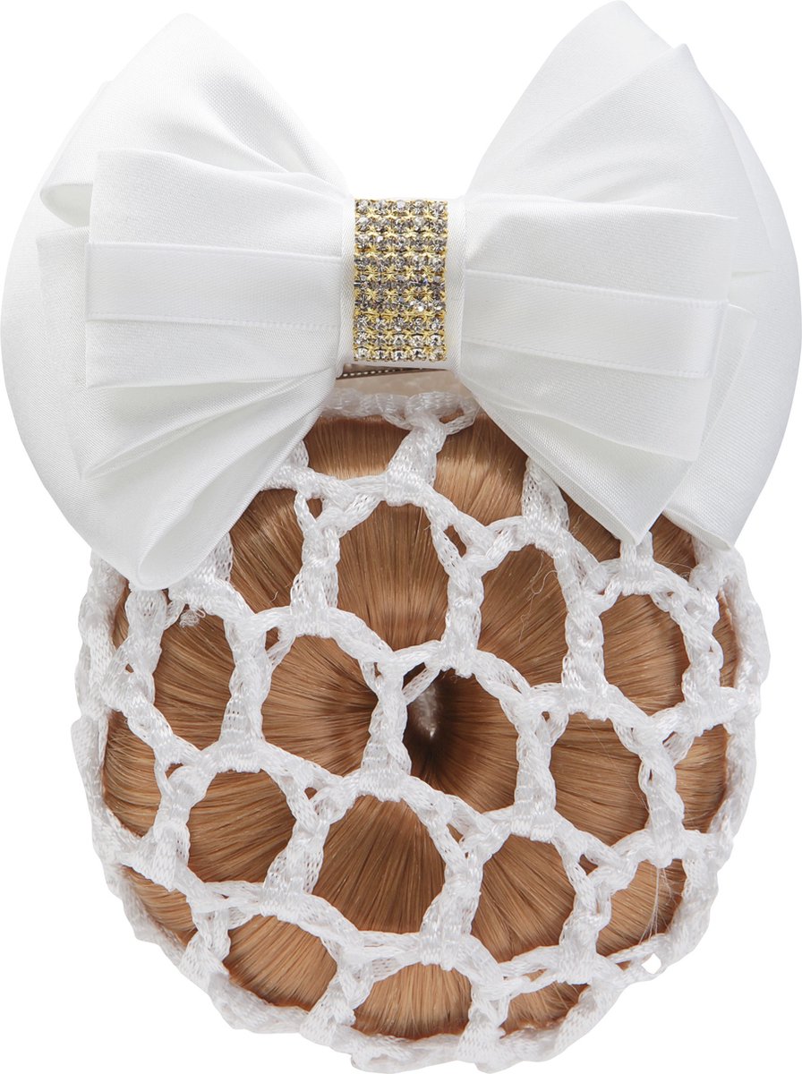 Horka Papillon Glitter - Haarstrik - Wit