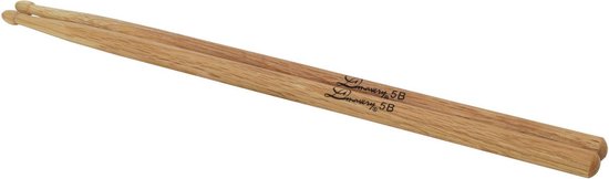 Foto: Dimavery dds 5b drumstokken eiken houten tip dikte 5b drumsticks 2 stuks drumstick drumstok