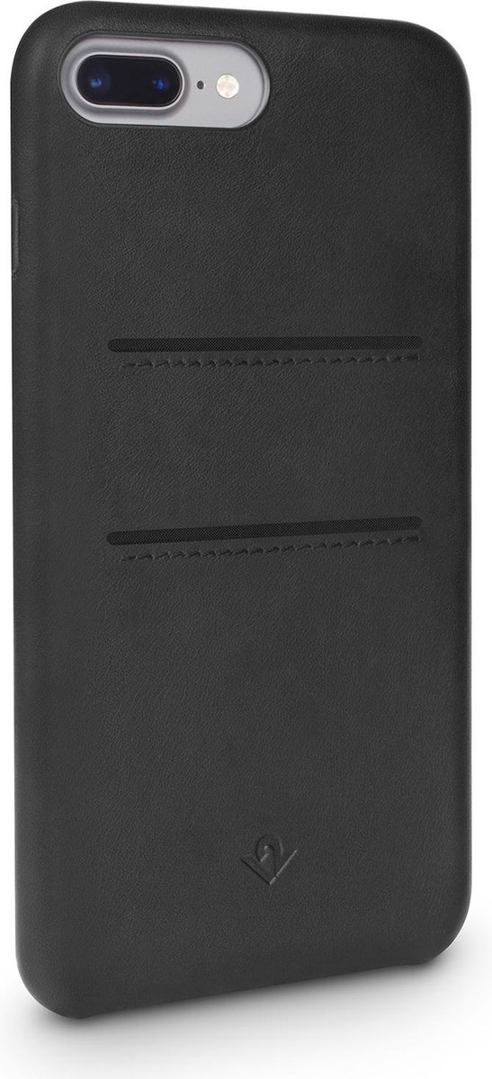 Twelve south, Ontspannen leren hoesje Geschikt voor Apple iPhone 7Plus/8Plus, Zwart