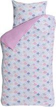 BINK Bedding Cloudy dekbedovertrek Roze Junior (120x150 cm + 1 sloop)