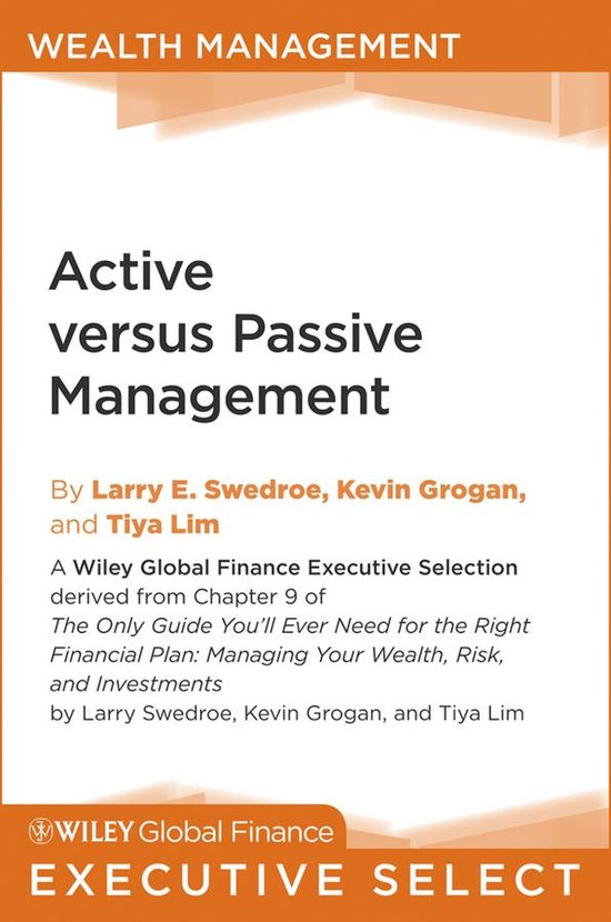 Wiley Global Finance Executive Select 145 - Active versus Passive Management
