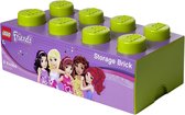 LEGO Friends Brick 8 Opbergbox - 12L - Kunststof - Lime Groen