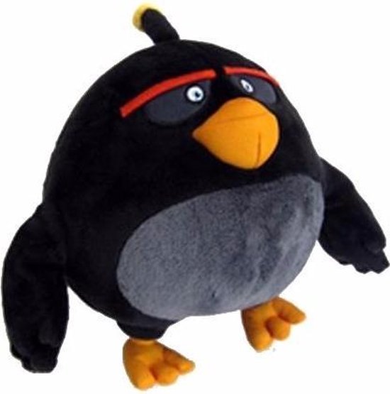Zwarte Angry Birds knuffel 20 cm | bol.com