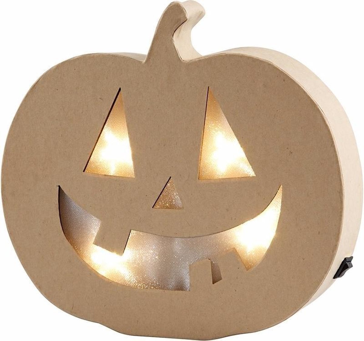 Halloween - Pompoen Halloween decoratie met licht van papier mache 22 cm |  bol.com