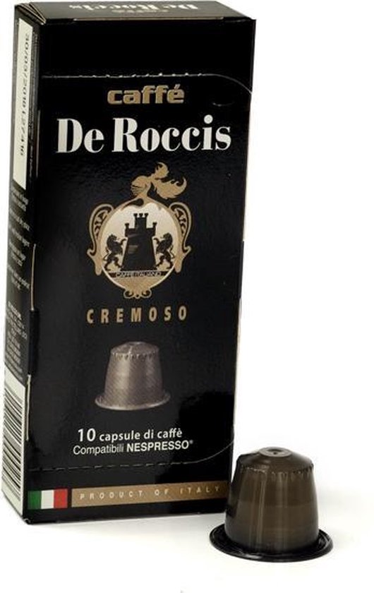 Caffè de Roccis Cremoso 200 cups (20x10 koffie capsules) | bol.com