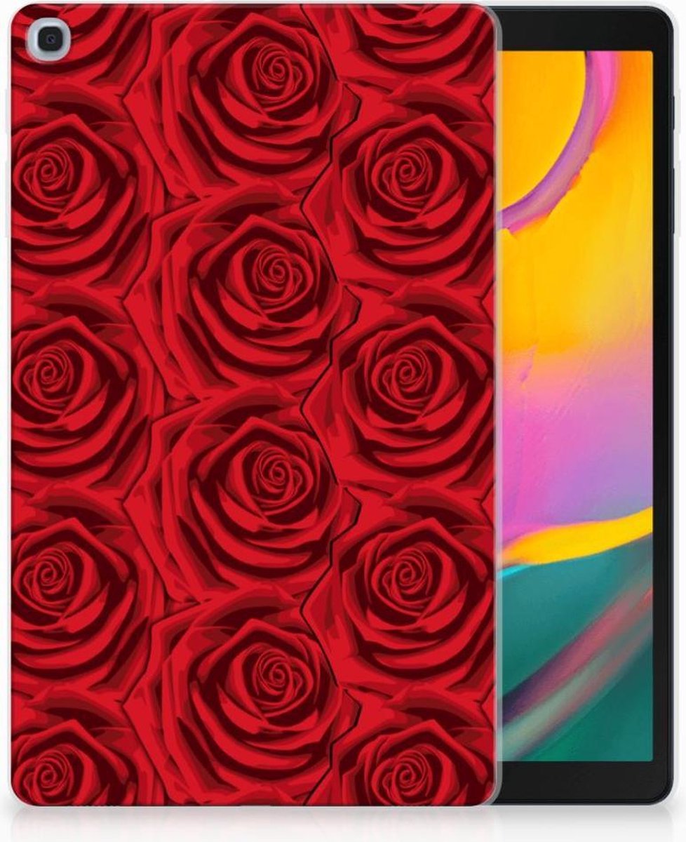Samsung Galaxy Tab A 10.1 (2019) Siliconen Hoesje Red Roses